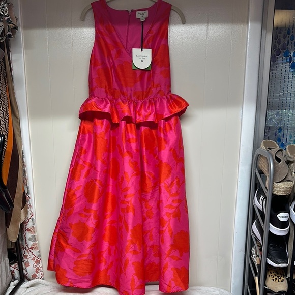 Kate Spade Pink and Red Midi Sundress - Picture 1 of 14